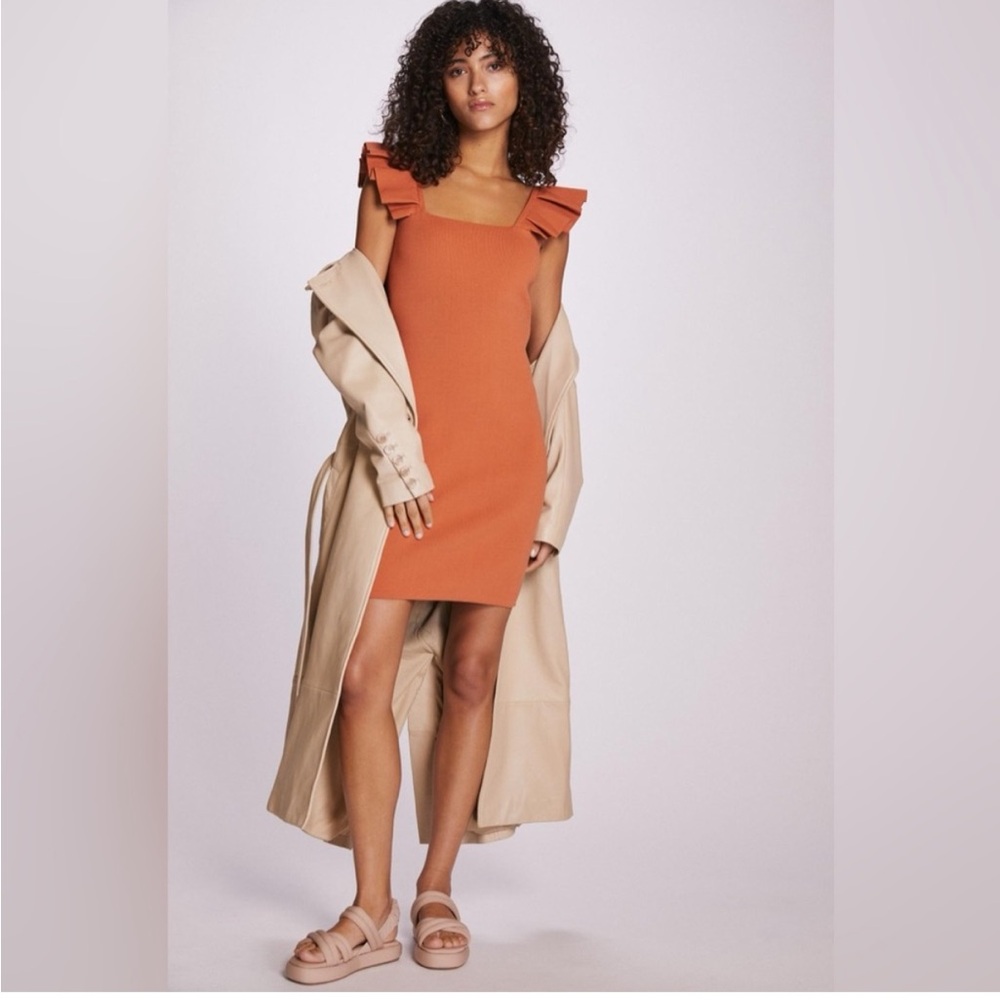 Flat white dress from Anthropologie